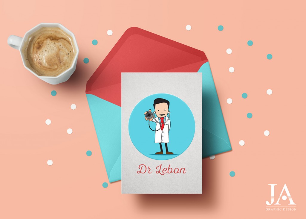 Création d'une mascotte pour un médecin généraliste