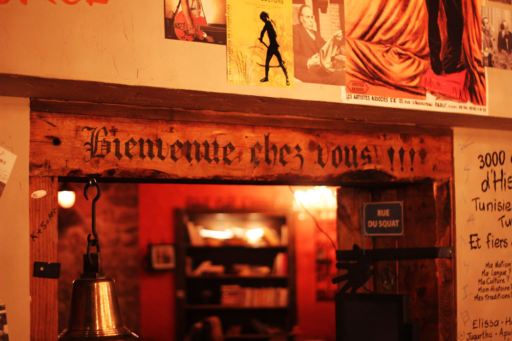 Décoration intérieure du Squat, café culturel, par JA Design