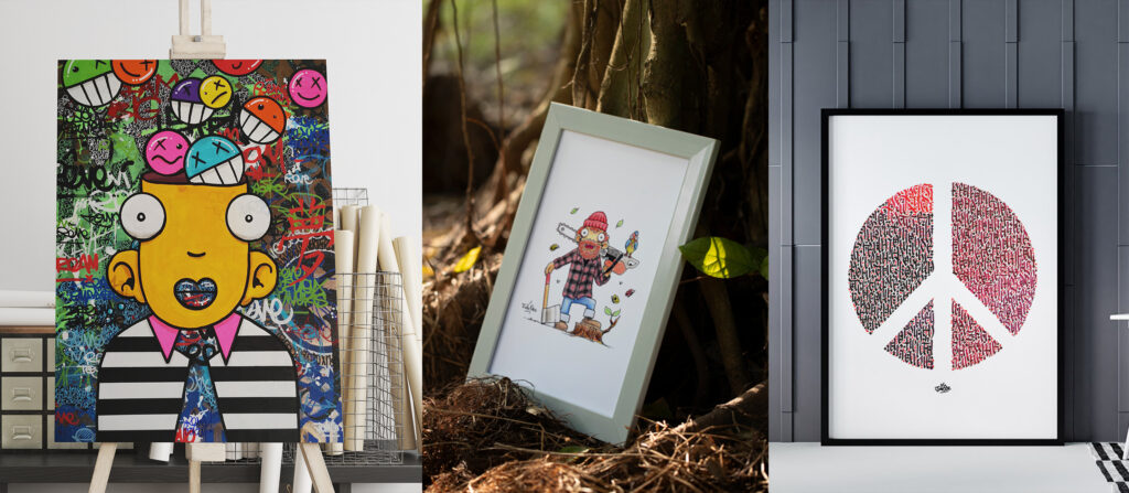 Créations peintures street-art Juliooz