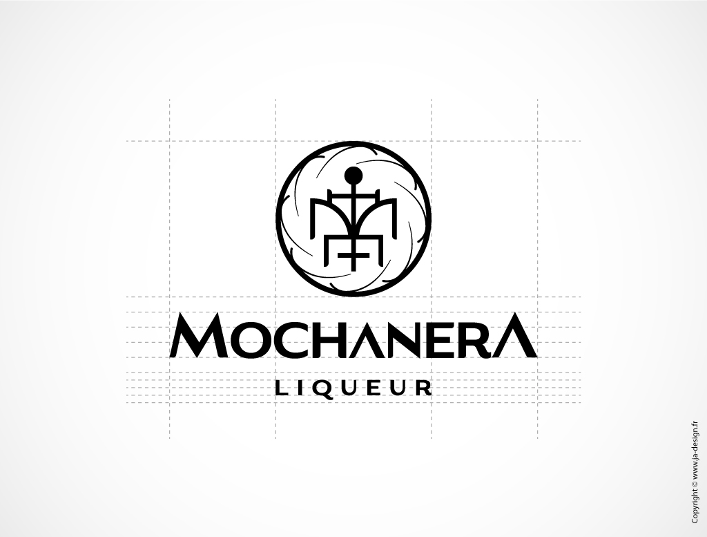 logo Mochanera liqueur café design graphique